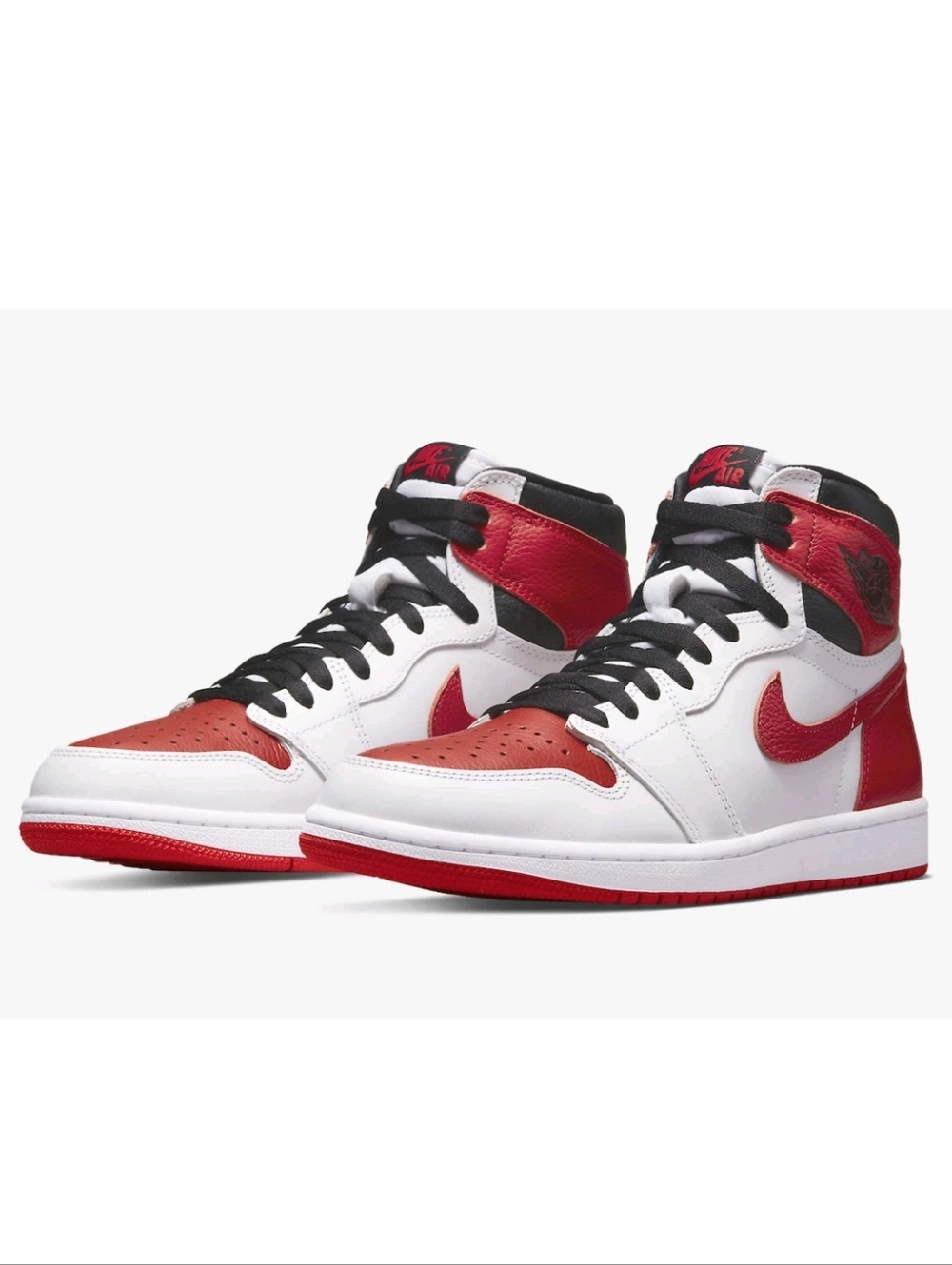 Nike Air Jordan 1 Retro OG High Heritage in White, College Red and Black